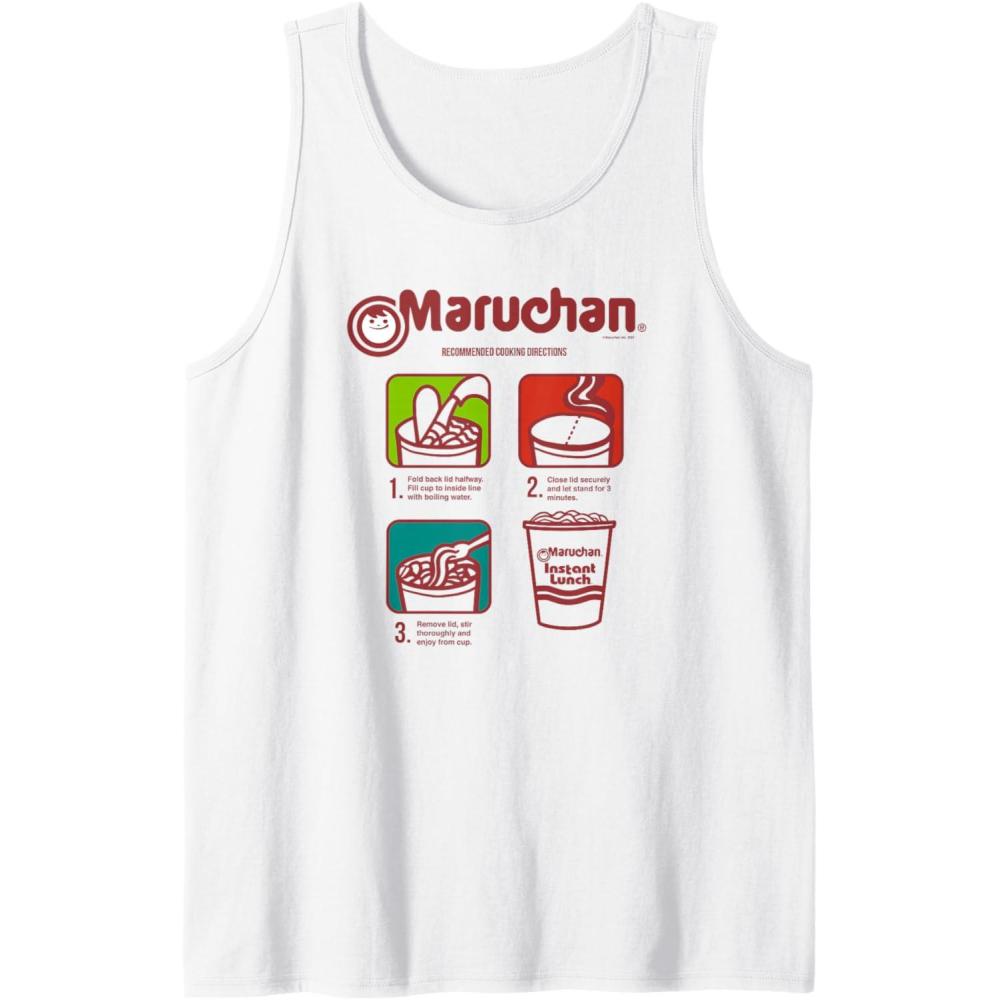 image:imageMaruchan Recommended Cooking Directions Symbols Tank TopWhite