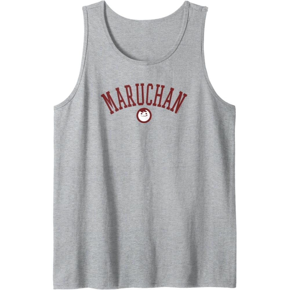 image:imageMaruchan Uni Style Classic Happy Face Logo Tank TopHeather Grey