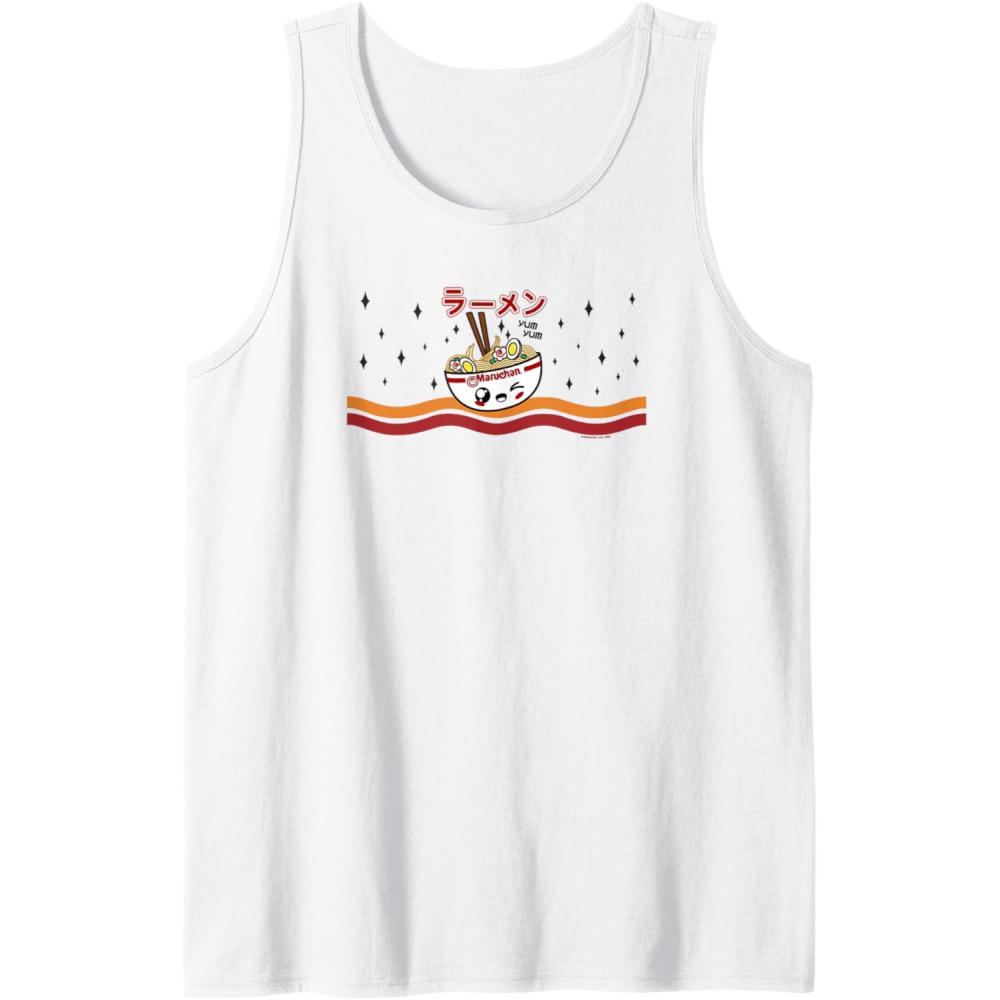 image:imageMaruchan Winking Anime Noodle Bowl Tank TopWhite