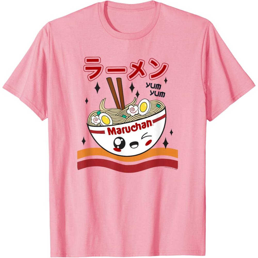 image:imageMaruchan Yum Yum Winking Noodle Bowl Poster TShirtPink