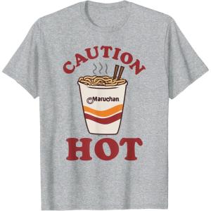 image:imageMaruchan Caution Hot Steaming Noodle Cup TShirtHeather Grey