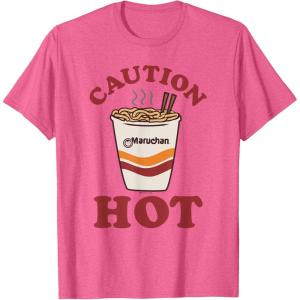 image:imageMaruchan Caution Hot Steaming Noodle Cup TShirtPink Heather