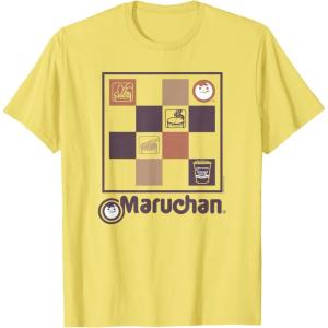 image:imageMaruchan Checked Noodle Icons Poster TShirtLemon Yellow
