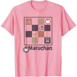 image:imageMaruchan Checked Noodle Icons Poster TShirtPink