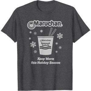 image:imageMaruchan Christmas Instant Lunch Keep Warm Holiday Season TShirtDark Heather Grey