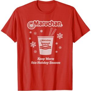 image:imageMaruchan Christmas Instant Lunch Keep Warm Holiday Season TShirtRed