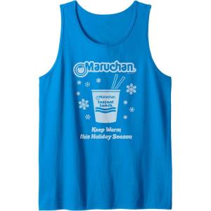 image:imageMaruchan Christmas Instant Lunch Keep Warm Holiday Season Tank TopSapphire Blue