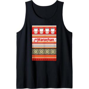 image:imageMaruchan Christmas Instant Lunch Ugly Sweater Style Tank TopBlack