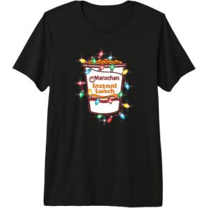 image:imageMaruchan Christmas Lights Holiday Season Reman Cup Logo Premium Triblend TShirtBlack
