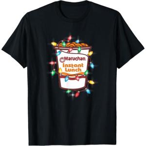 image:imageMaruchan Christmas Lights Holiday Season Reman Cup Logo TShirtBlack