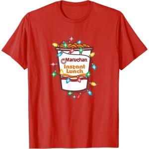 image:imageMaruchan Christmas Lights Holiday Season Reman Cup Logo TShirtRed