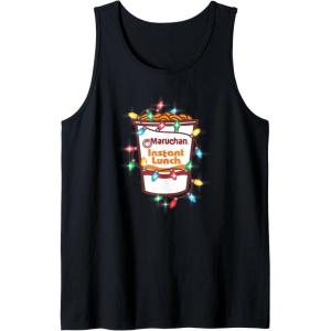 image:imageMaruchan Christmas Lights Holiday Season Reman Cup Logo Tank TopBlack