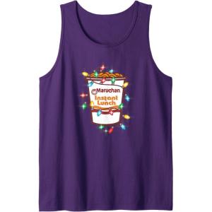 image:imageMaruchan Christmas Lights Holiday Season Reman Cup Logo Tank TopPurple