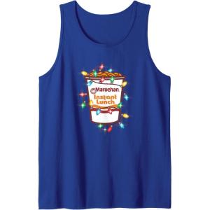 image:imageMaruchan Christmas Lights Holiday Season Reman Cup Logo Tank TopRoyal Blue
