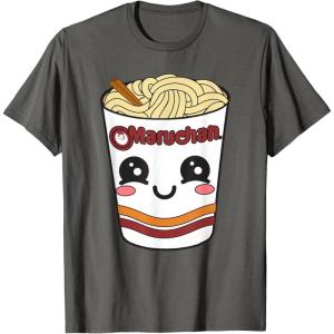 image:imageMaruchan Cute Ramen Noodle Cup Face TShirt SmallAsphalt Grey