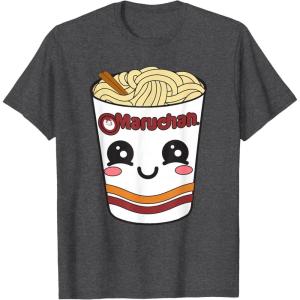 image:imageMaruchan Cute Ramen Noodle Cup Face TShirt SmallDark Heather Grey