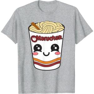 image:imageMaruchan Cute Ramen Noodle Cup Face TShirt SmallHeather Grey