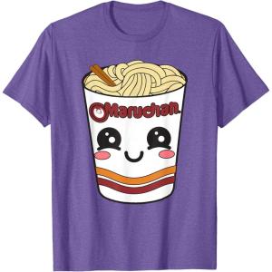 image:imageMaruchan Cute Ramen Noodle Cup Face TShirt SmallPurple Heather
