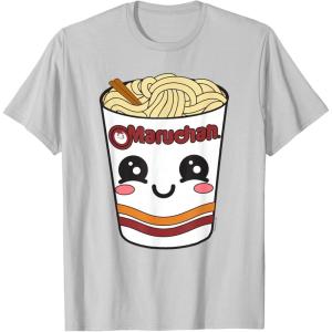 image:imageMaruchan Cute Ramen Noodle Cup Face TShirt SmallSilver Grey