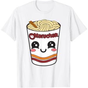 image:imageMaruchan Cute Ramen Noodle Cup Face TShirt SmallWhite