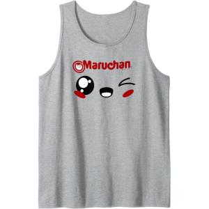 image:imageMaruchan Cute Winking Happy Face Tank TopHeather Grey