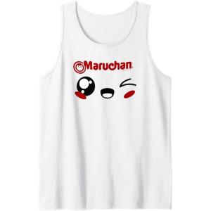 image:imageMaruchan Cute Winking Happy Face Tank TopWhite