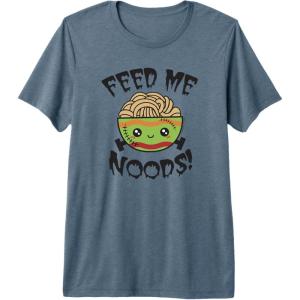 image:imageMaruchan Feed Me Noods Halloween Frankenstein Bowl Premium TShirtSlate Grey