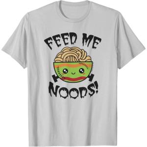 image:imageMaruchan Feed Me Noods Halloween Frankenstein Bowl TShirtSilver Grey