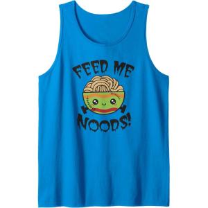 image:imageMaruchan Feed Me Noods Halloween Frankenstein Bowl Tank TopSapphire Blue