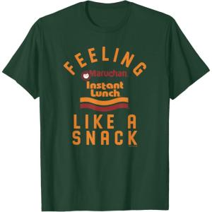 image:imageMaruchan Feeling Like A Ramen Snack Instant Lunch Logo TShirtDark Green