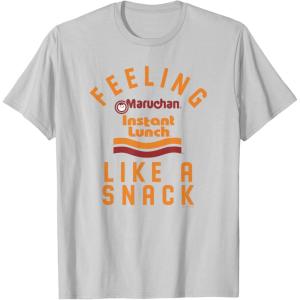image:imageMaruchan Feeling Like A Ramen Snack Instant Lunch Logo TShirtSilver Grey