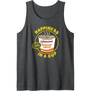 image:imageMaruchan Happiness In A Cup Instant Lunch Poster Tank TopDark Heather Grey