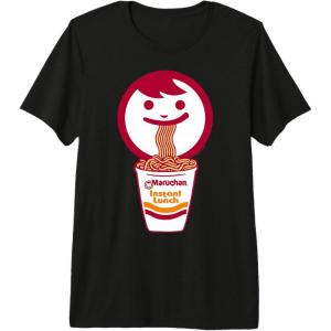 image:imageMaruchan Happy Face Eating Ramen Noodles Premium Triblend TShirtBlack