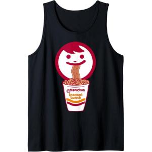 image:imageMaruchan Happy Face Eating Ramen Noodles Tank TopBlack