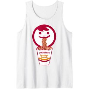 image:imageMaruchan Happy Face Eating Ramen Noodles Tank TopWhite