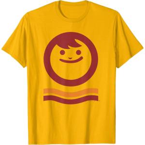 image:imageMaruchan Happy Face With Waves Logo TShirtGolden Yellow