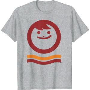 image:imageMaruchan Happy Face With Waves Logo TShirtHeather Grey