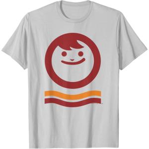 image:imageMaruchan Happy Face With Waves Logo TShirtSilver Grey