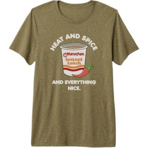 image:imageMaruchan Heat And Spice And Everything Nice Logo Premium Triblend TShirtOlive Green