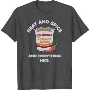 image:imageMaruchan Heat And Spice And Everything Nice Logo TShirtDark Heather Grey