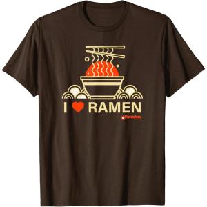 image:imageMaruchan I Heart Ramen Noodle Bowl Poster TShirtBrown