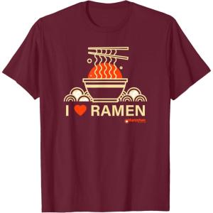 image:imageMaruchan I Heart Ramen Noodle Bowl Poster TShirtBurgundy