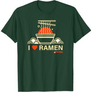 image:imageMaruchan I Heart Ramen Noodle Bowl Poster TShirtDark Green