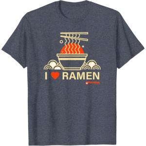image:imageMaruchan I Heart Ramen Noodle Bowl Poster TShirtHeather Blue