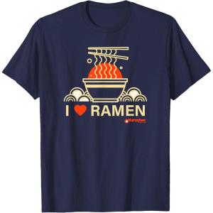 image:imageMaruchan I Heart Ramen Noodle Bowl Poster TShirtNavy Blue
