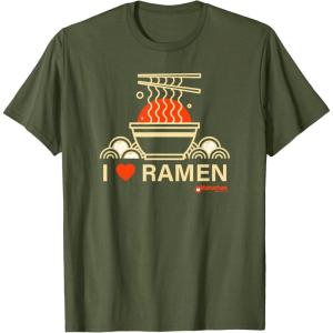 image:imageMaruchan I Heart Ramen Noodle Bowl Poster TShirtOlive Green