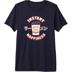 image:imageMaruchan Instant Happiness Steaming Ramen Soup Premium Triblend TShirtNavy Blue