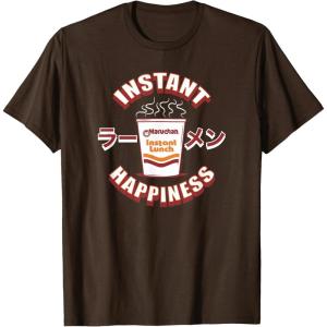 image:imageMaruchan Instant Happiness Steaming Ramen Soup TShirtBrown