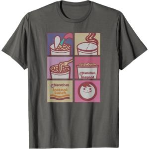 image:imageMaruchan Instant Lunch Boxed Up Cooking Instructions Panel TShirtAsphalt Grey