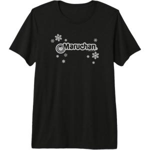 image:imageMaruchan Instant Lunch Christmas Snow Flakes Holiday Logo Premium Triblend TShirtBlack